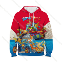Dzieci Super Zings bluza z kapturem chłopcy dziewczęta Cartoon swetry z nadrukiem 3D dzieci Superzings bluza Harajuku Streetwear wiosna zima 2